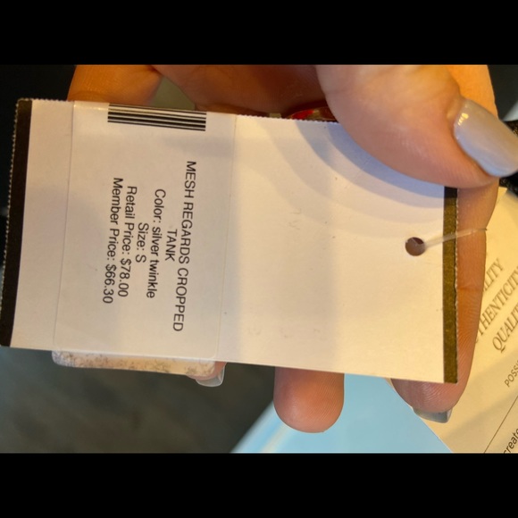 Mesh Regards Cropped Tank - Picture 3 of 3